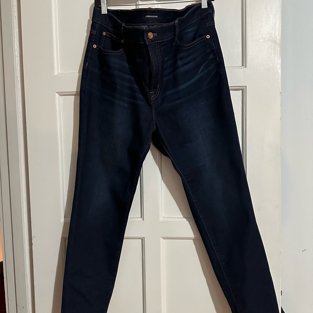 J Crew 9 inch high rise toothpick jeans size 32
